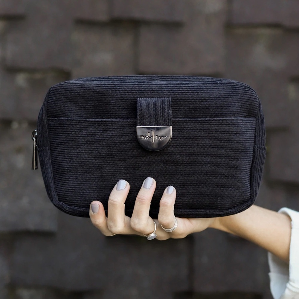 ❌SOLD❌ Rad Rev Black Corduroy Wallet Crossbody **NWT**